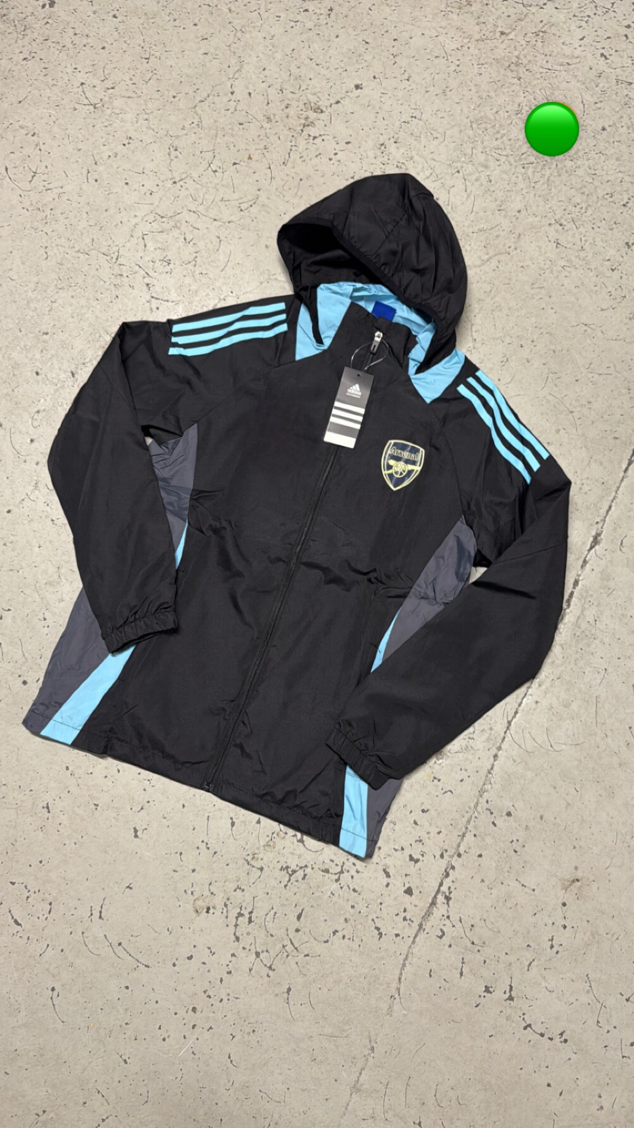 Arsenal Black Windbreaker ⚫💙