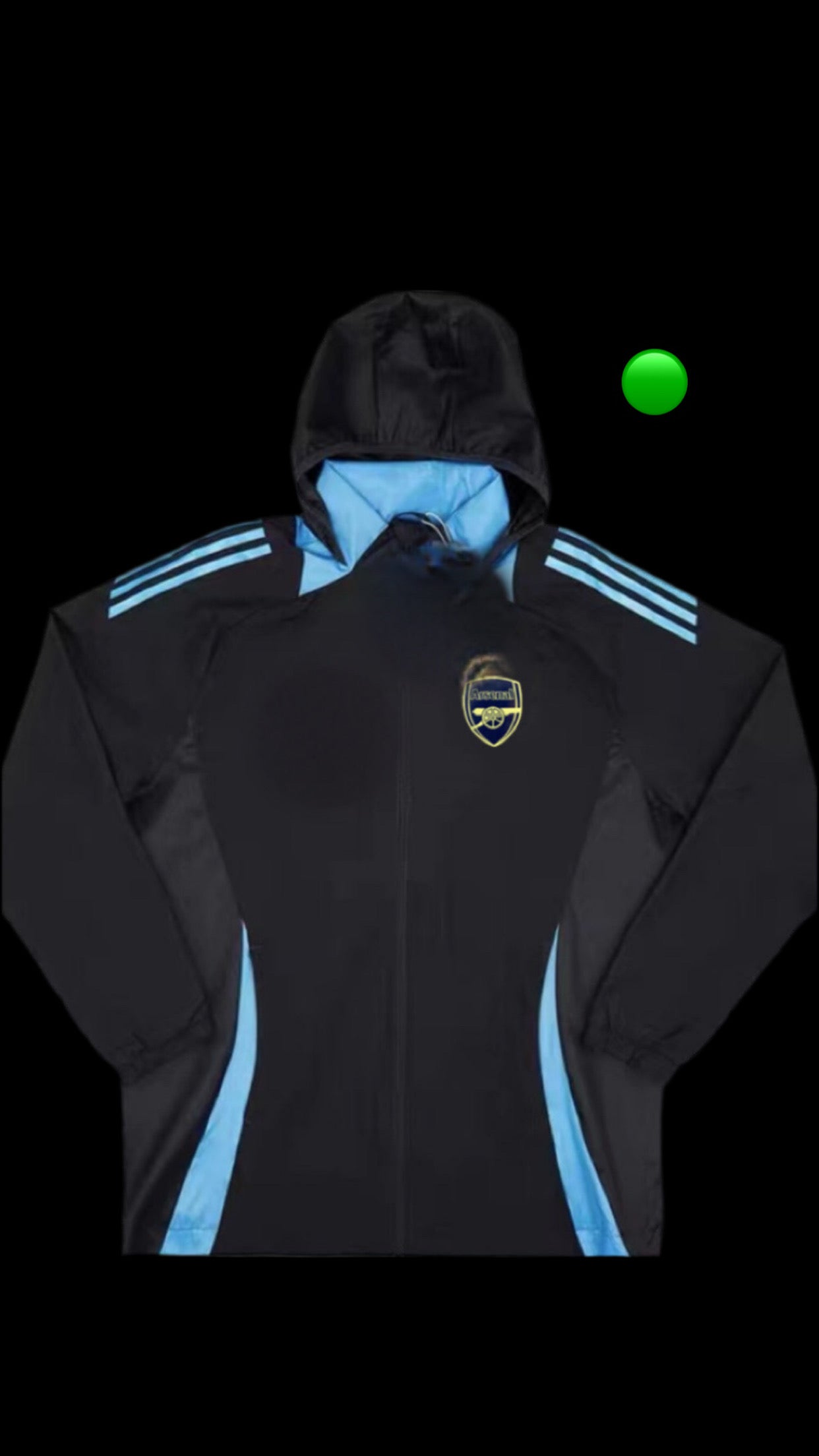 Arsenal Black Windbreaker ⚫💙